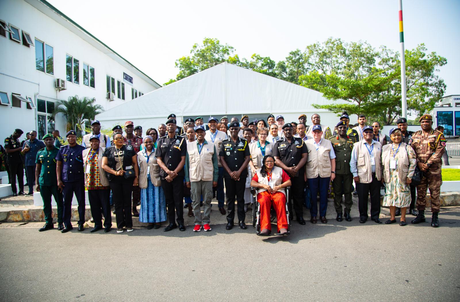 Group photo of members of the Commonwealth Observer Group for the Ghana elections