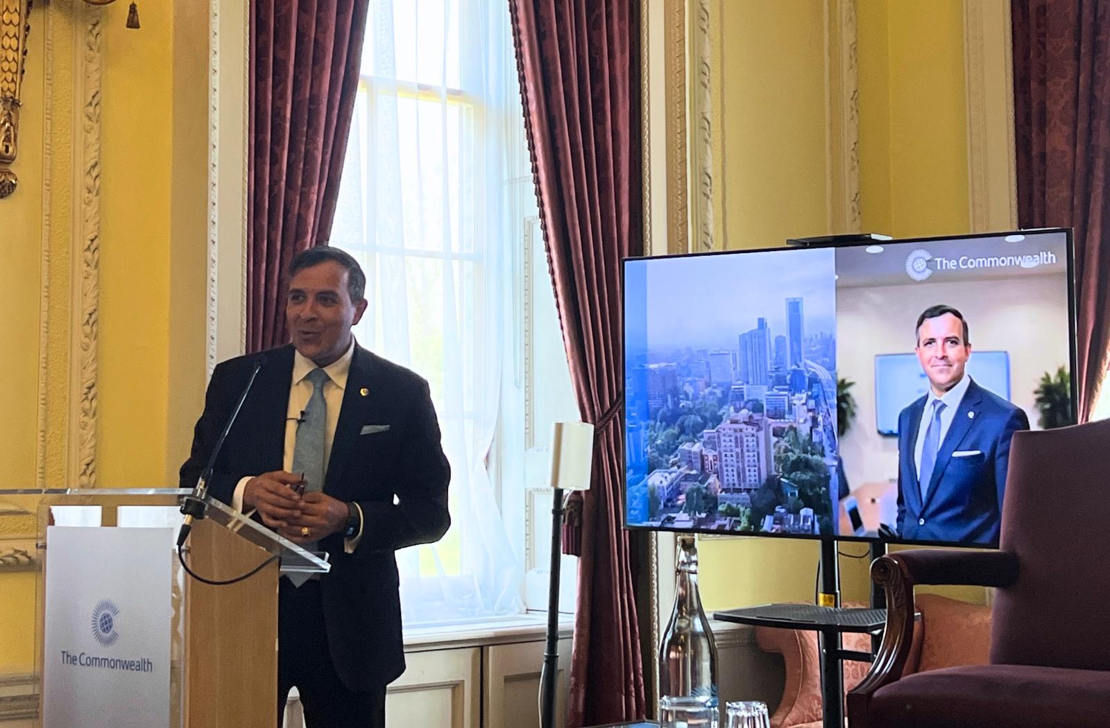 Professor Luis Franceschi, the Commonwealth Secretariat’s Assistant Secretary-General