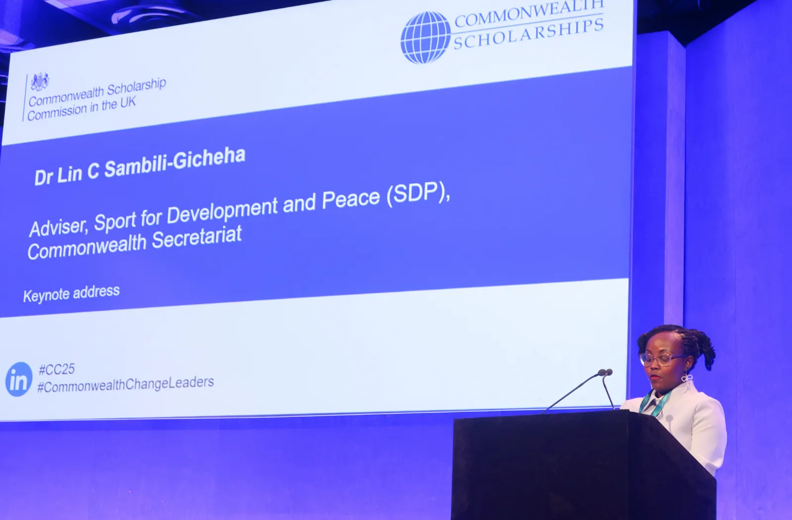 Dr Lin Sambili-Gicheha, Sports Adviser in the Social Policy Development team at the Commonwealth Secretariat