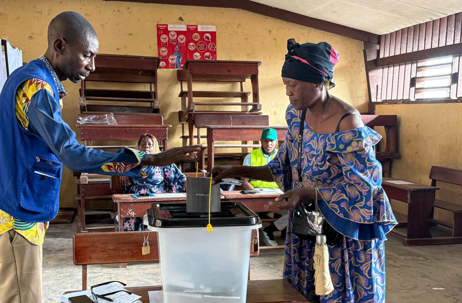 going to the polls in Gabon