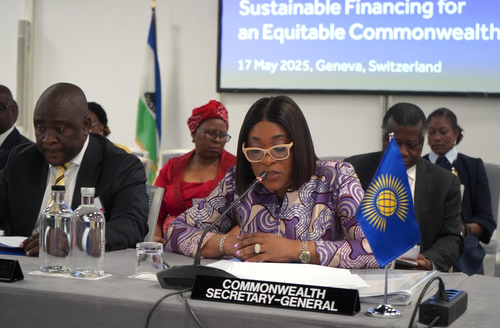 Commonwealth Secretary-General Hon Shirley Botchwey opening the 37th Commonwealth Health Ministers Meeting