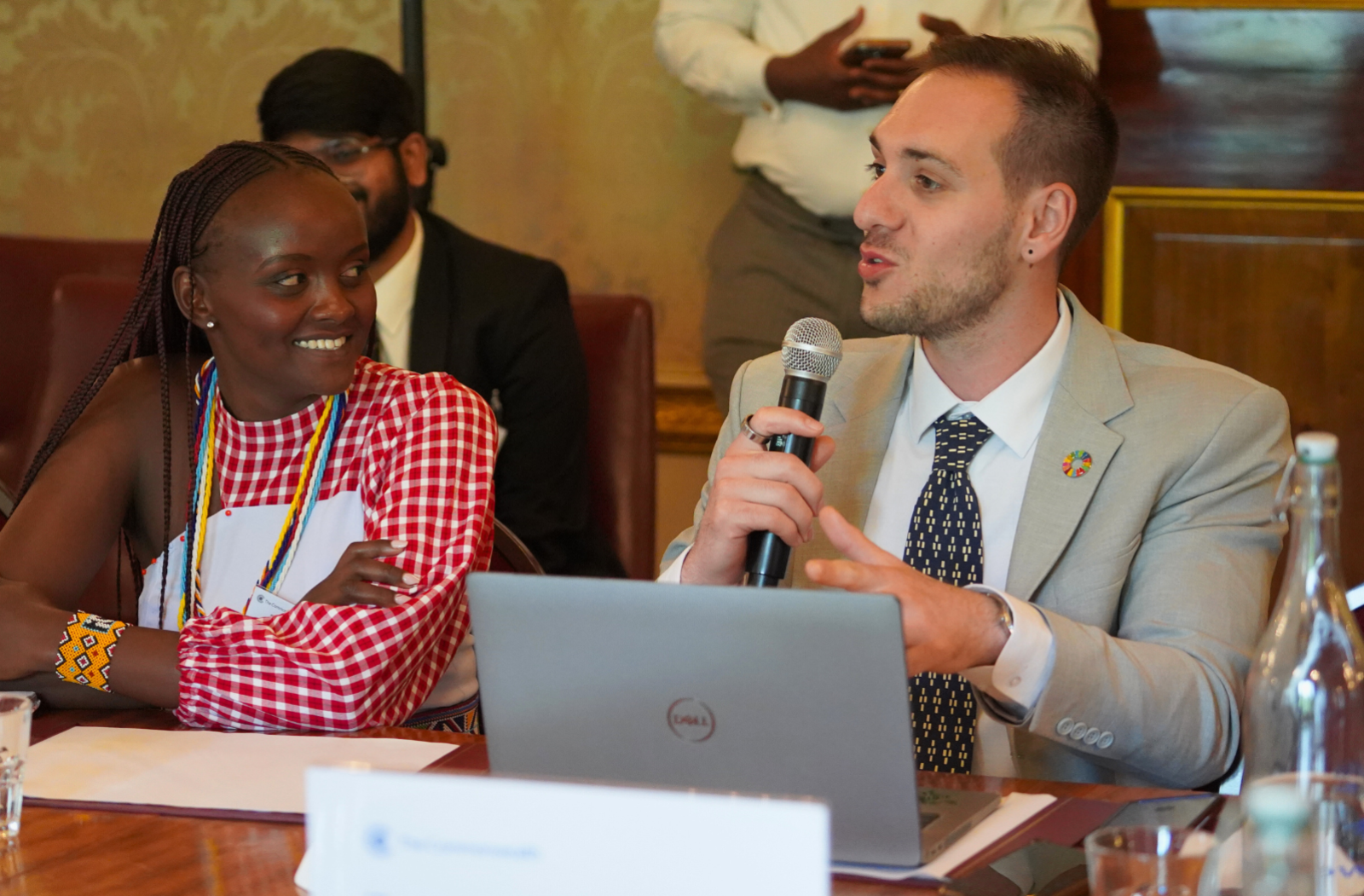 Two delegates from the CSET youth network at the 4th Commonwealth Sustainable Energy Transition (CSET) Forum 