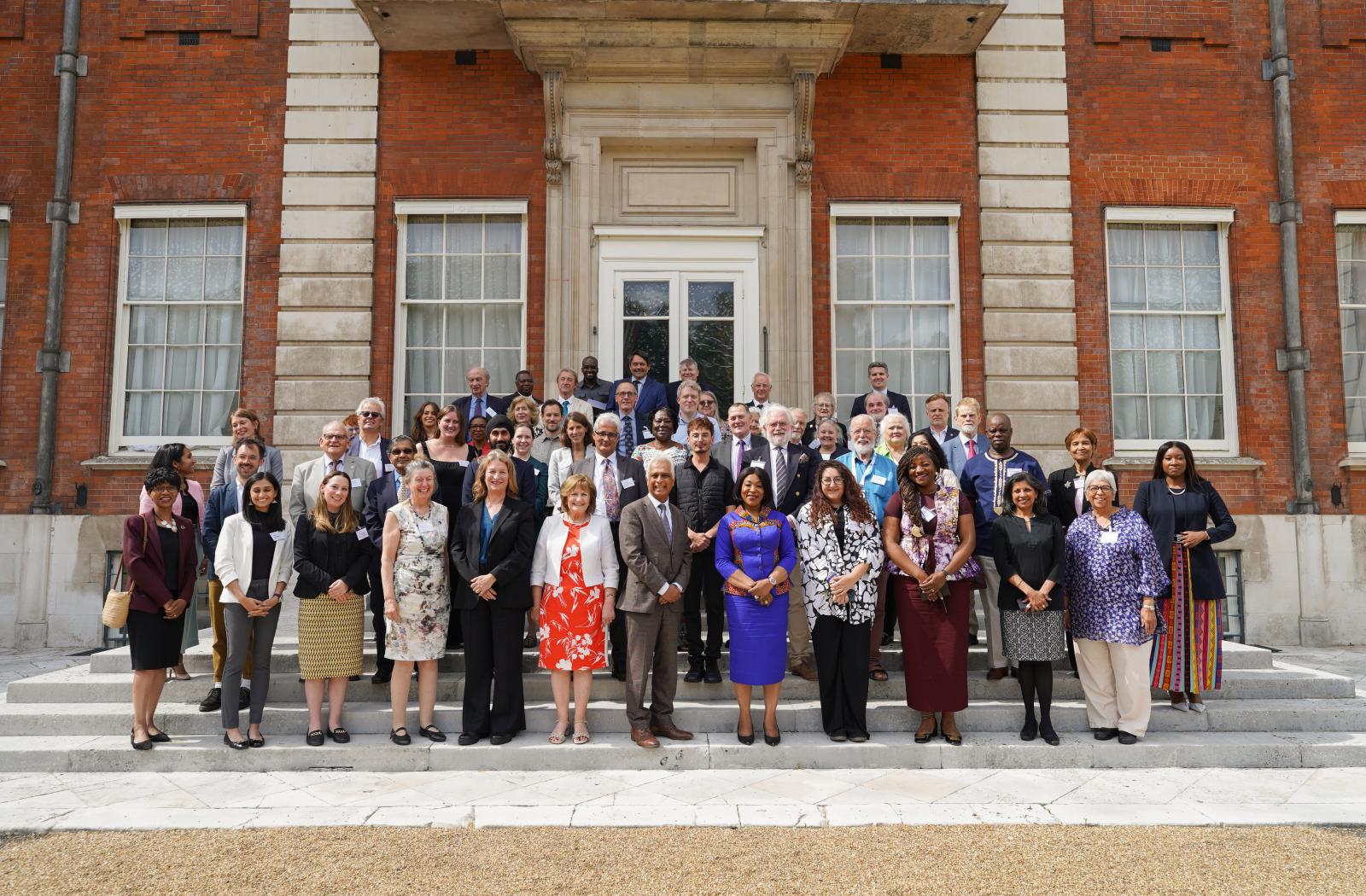 Secretary General Shirley Botchwey and Accredited Organisations posing for a group photo