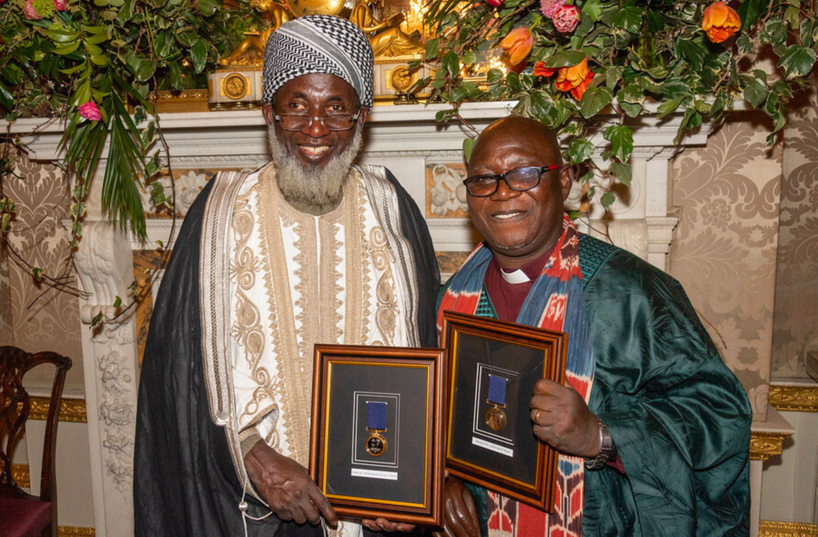 Rev Dr James Movel Wuye and Imam Dr Muhammad Nurayn Ashafa, joint winners of the Commonwealth Peace Prize
