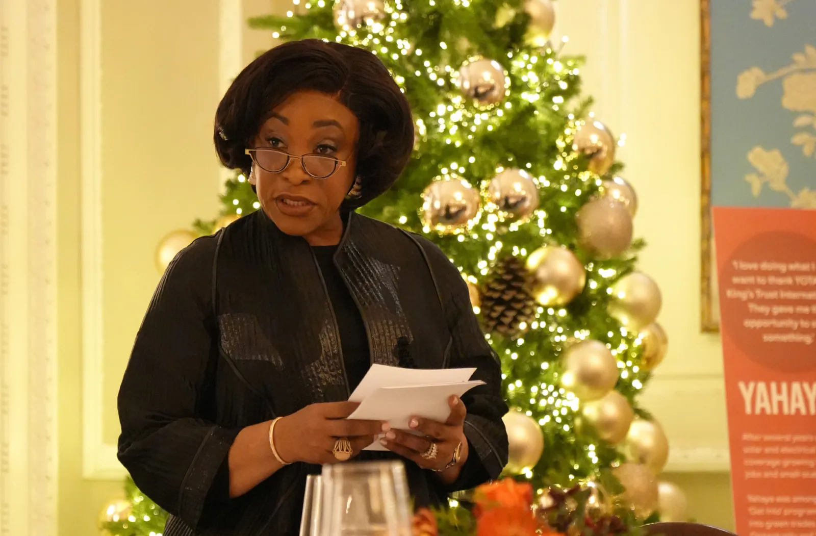 Hon Shirley Botchwey at the Kings Trust International Africa Dinner