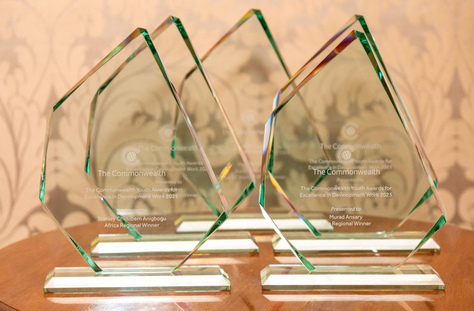 Commonwealth Youth Award 2025 trophies