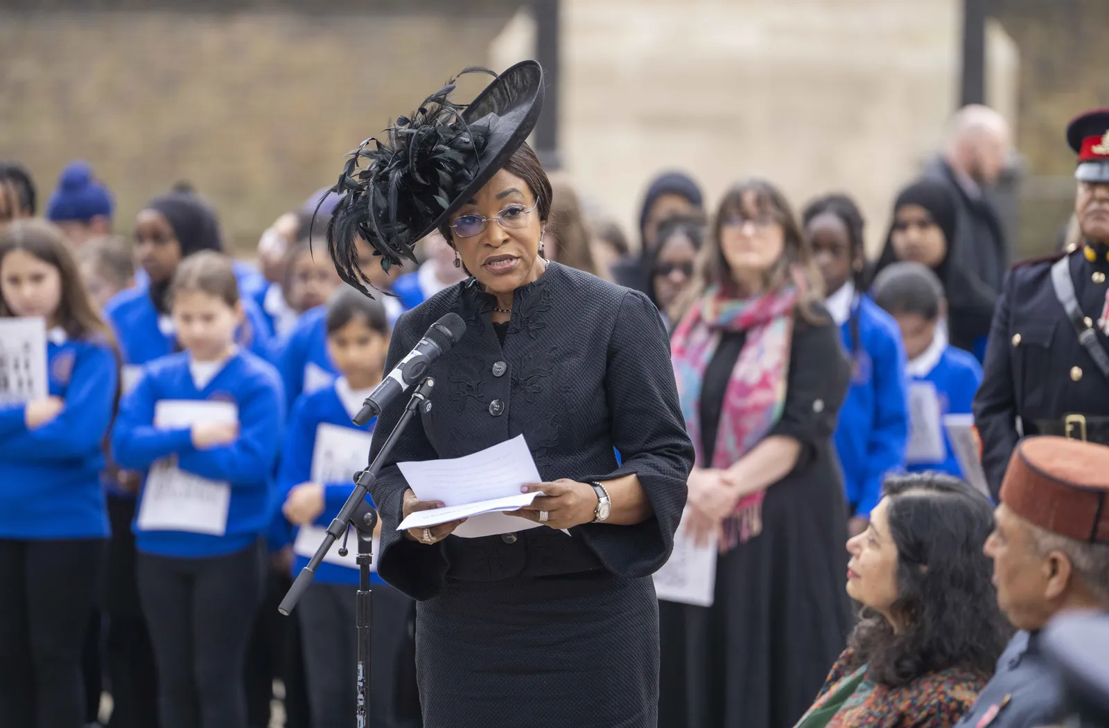 Shirley Botchwey at memorial gates