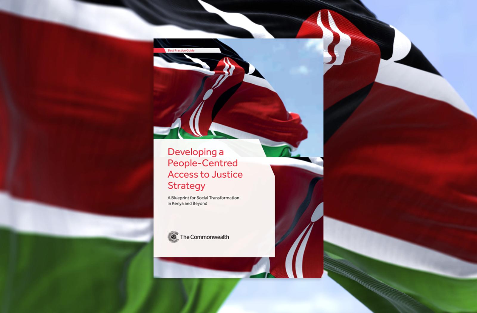 publication cover image, featuring the Kenyan flag