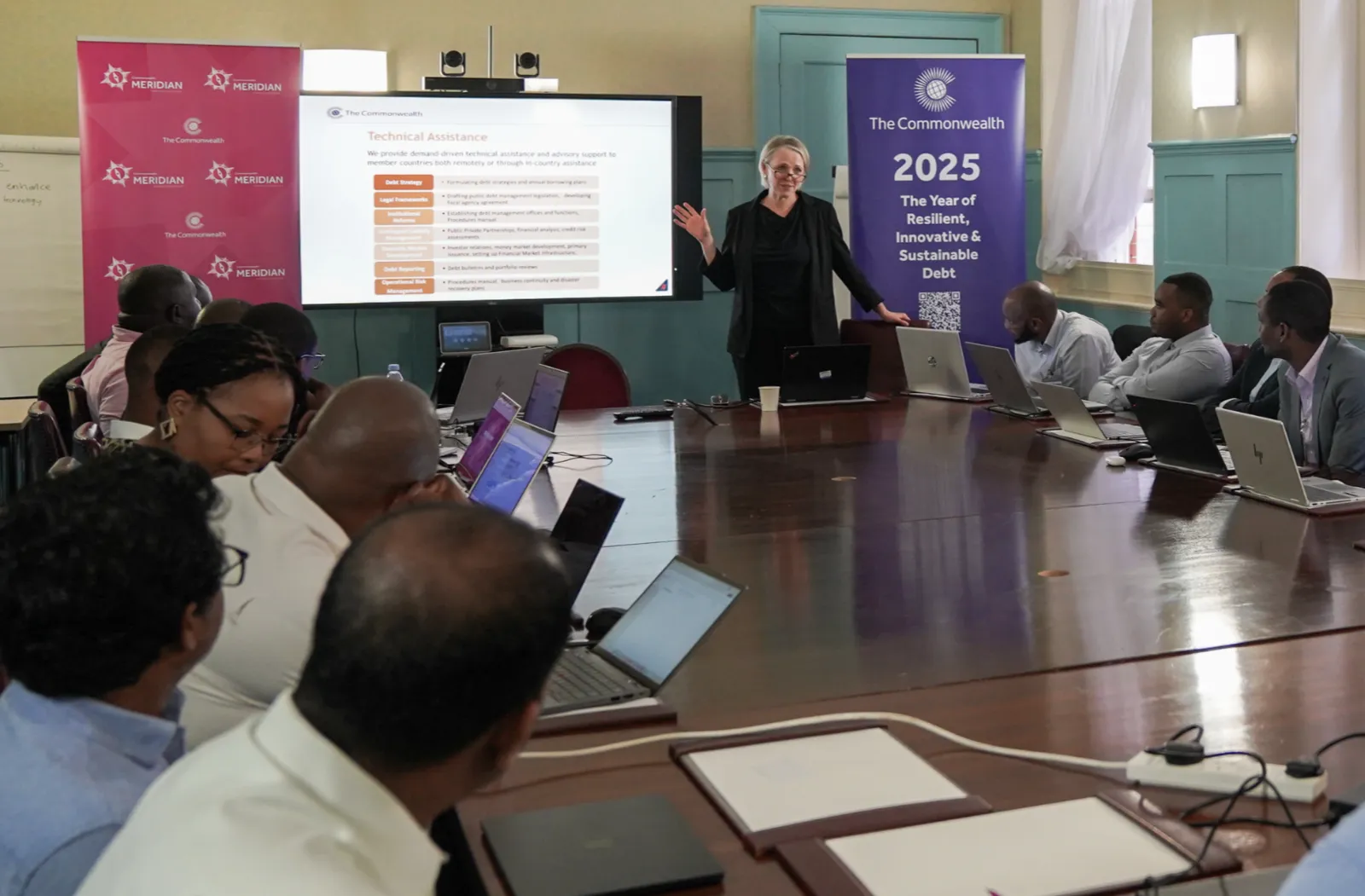 Commonwealth IT officials learning about Meridian