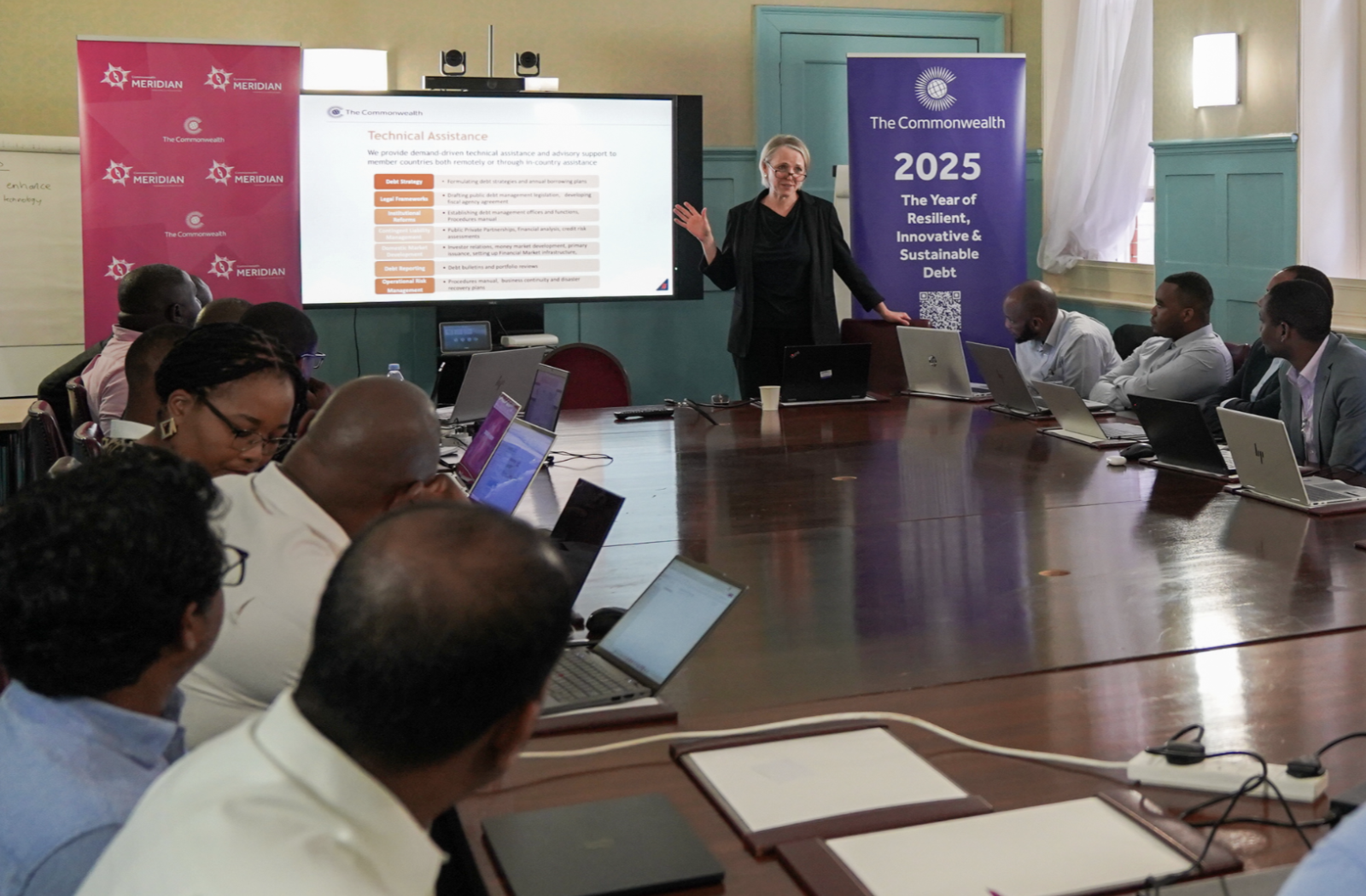 Commonwealth IT officials learning about Meridian