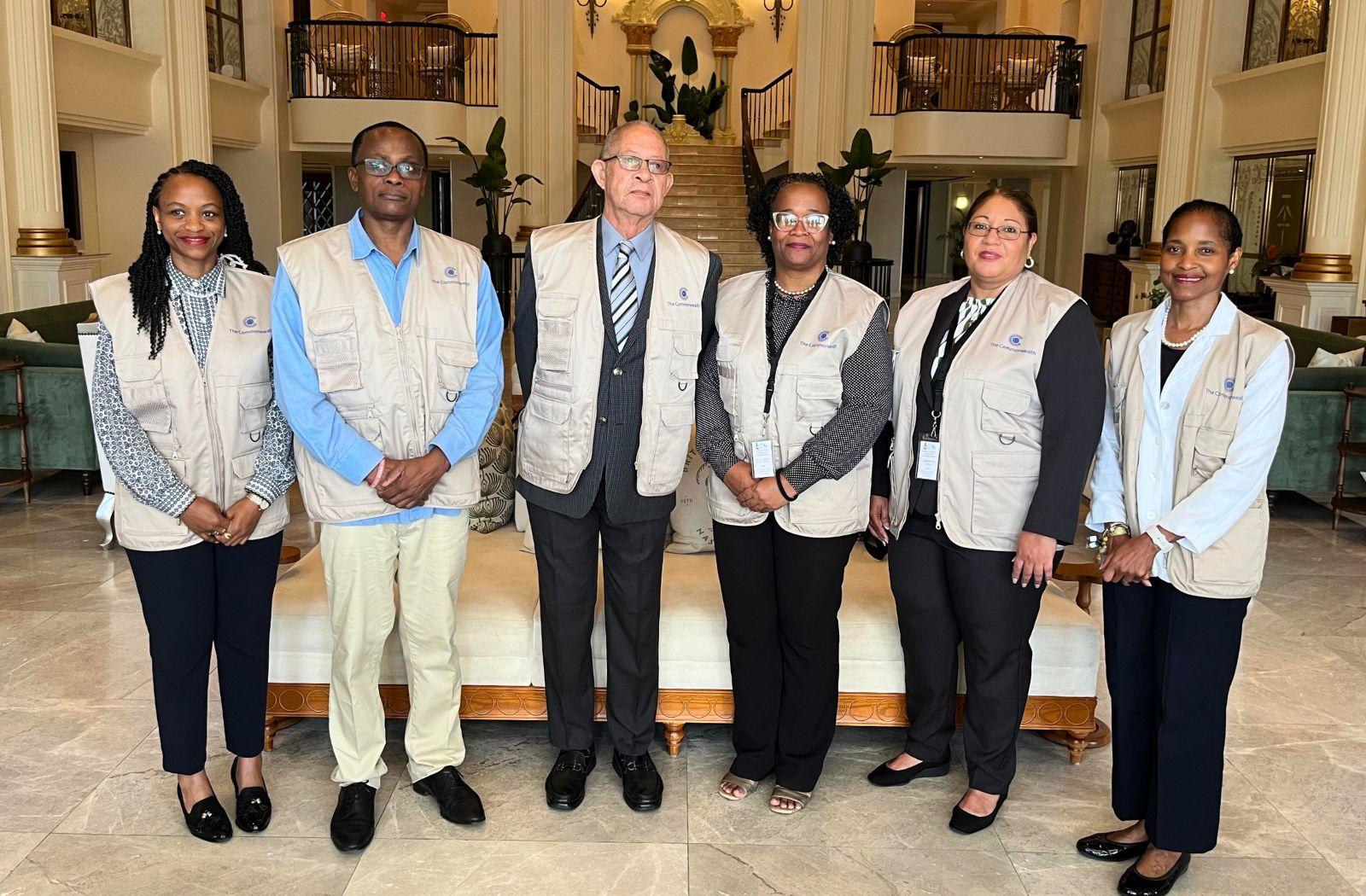 Members of the Commonwealth Observer Group led by the former Prime Minister of Jamaica, Hon Bruce Golding