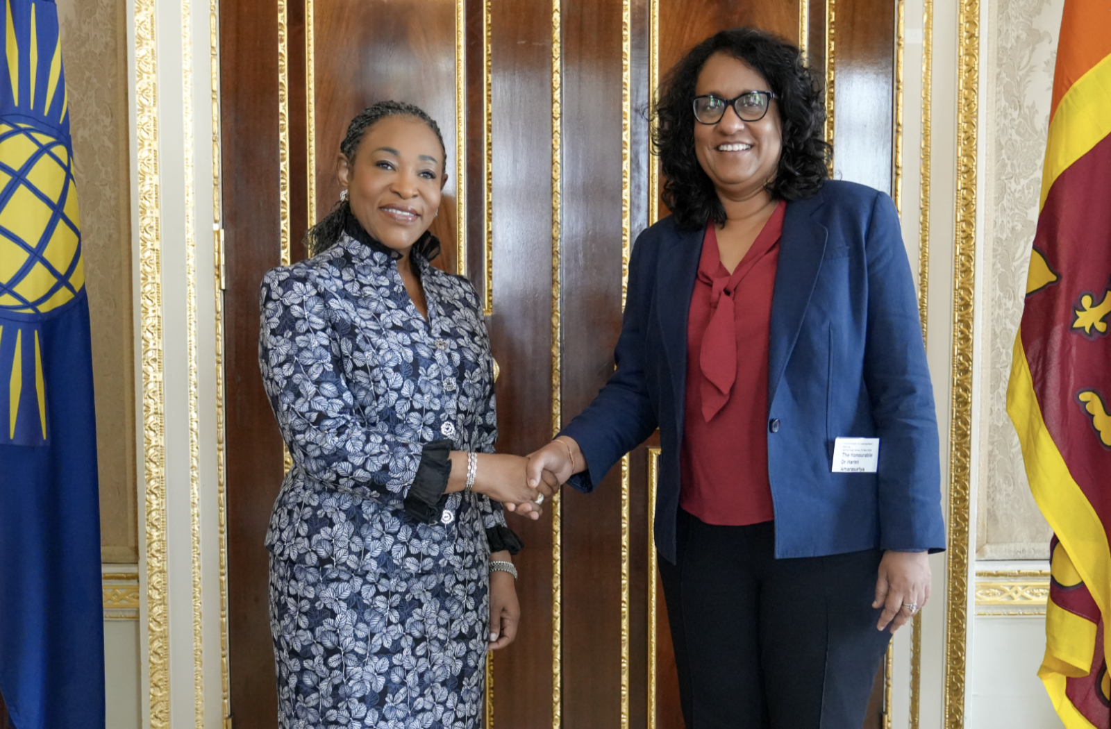 Prime Minister with Commonwealth Secretary-General