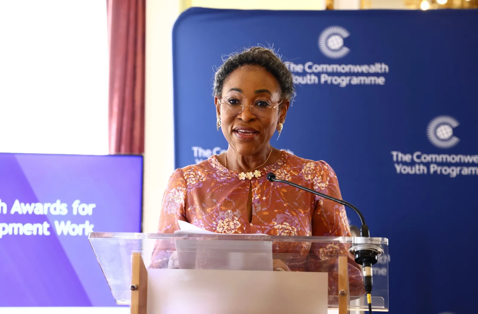Commonwealth Secretary-General speaking at the 2026 Commonwealth Youth Awards ceremony