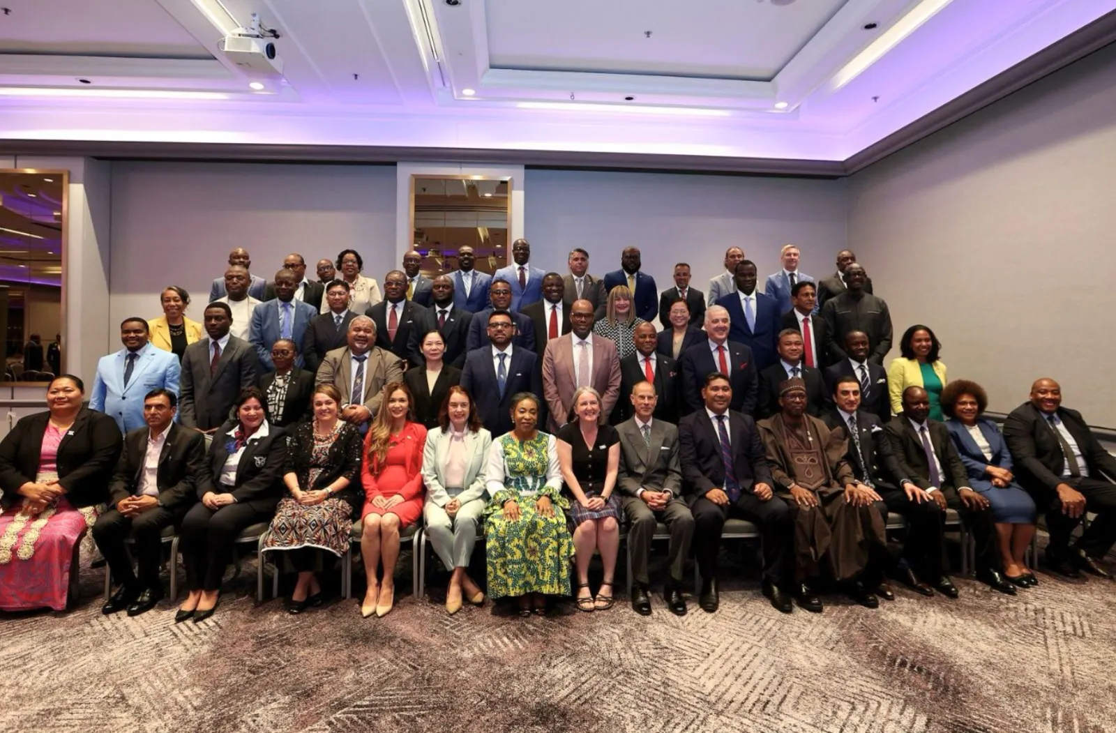 Family photo of ministers and senior officials attending the 12th Commonwealth Sports Ministers Meeting in Glasgow