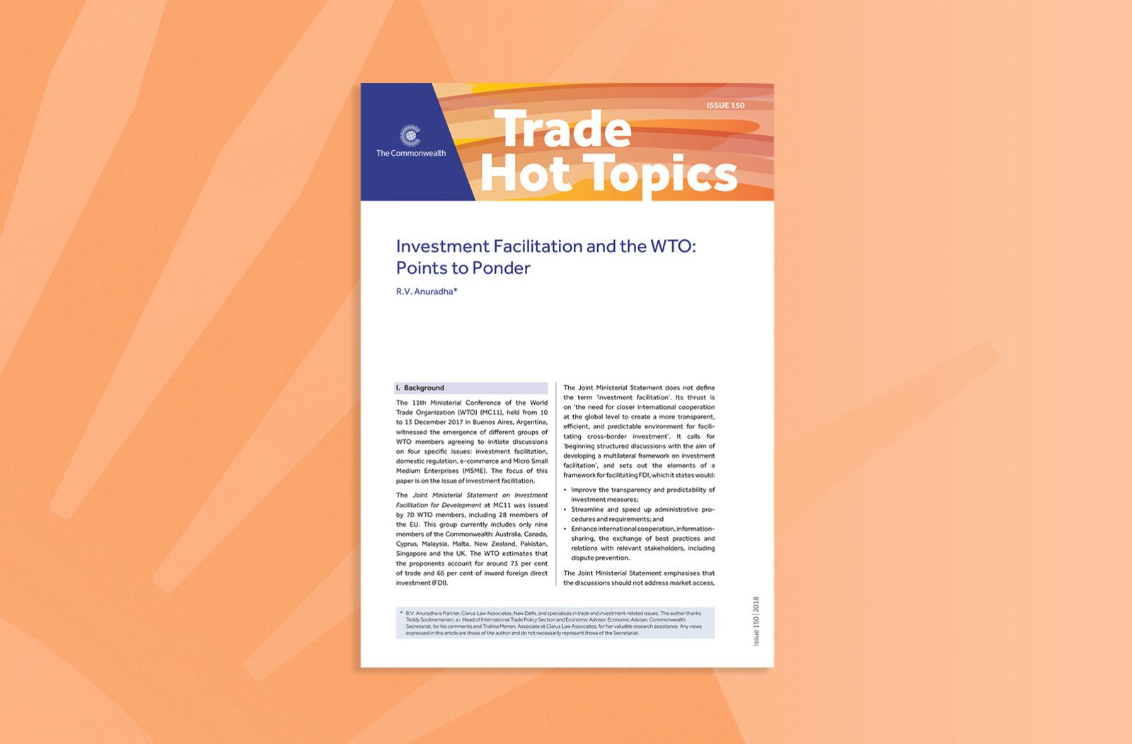 Investment Facilitation and the WTO