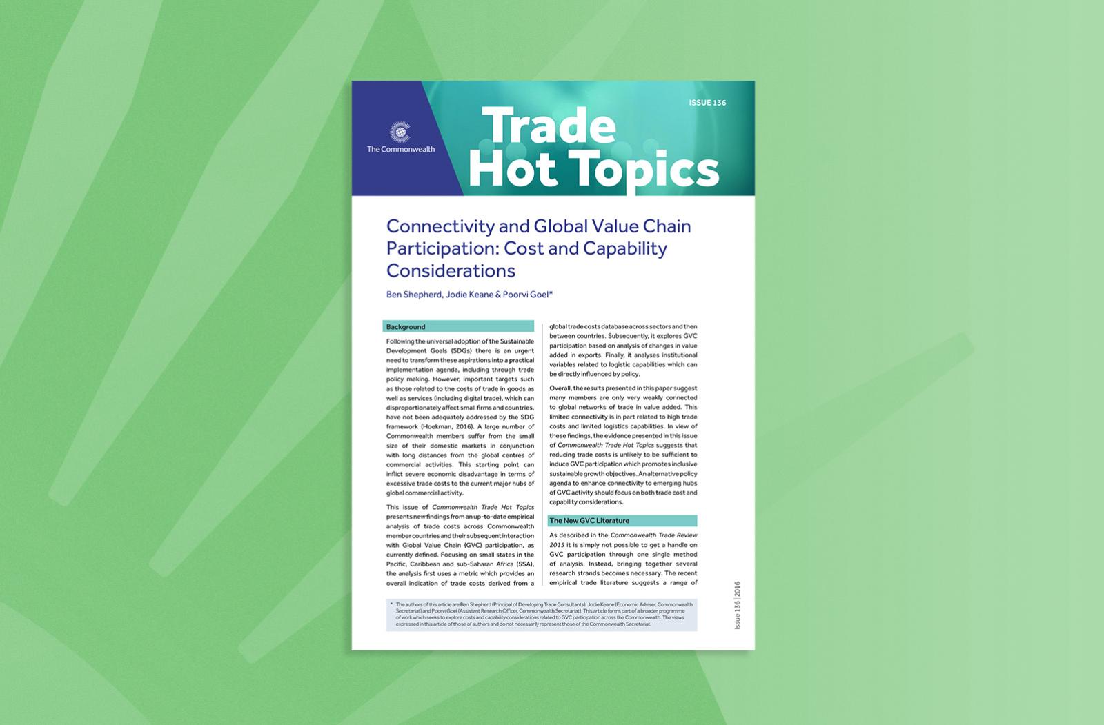 Connectivity and Global Value Chain Participation