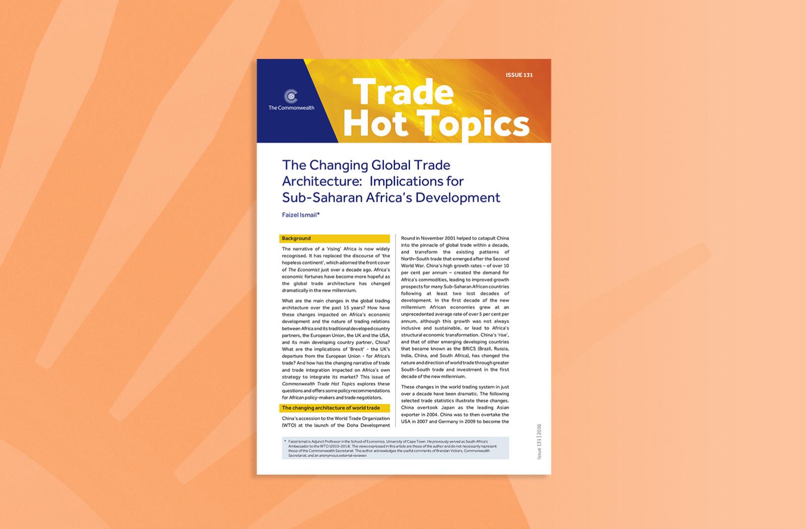 The Changing Global Trade Architecture