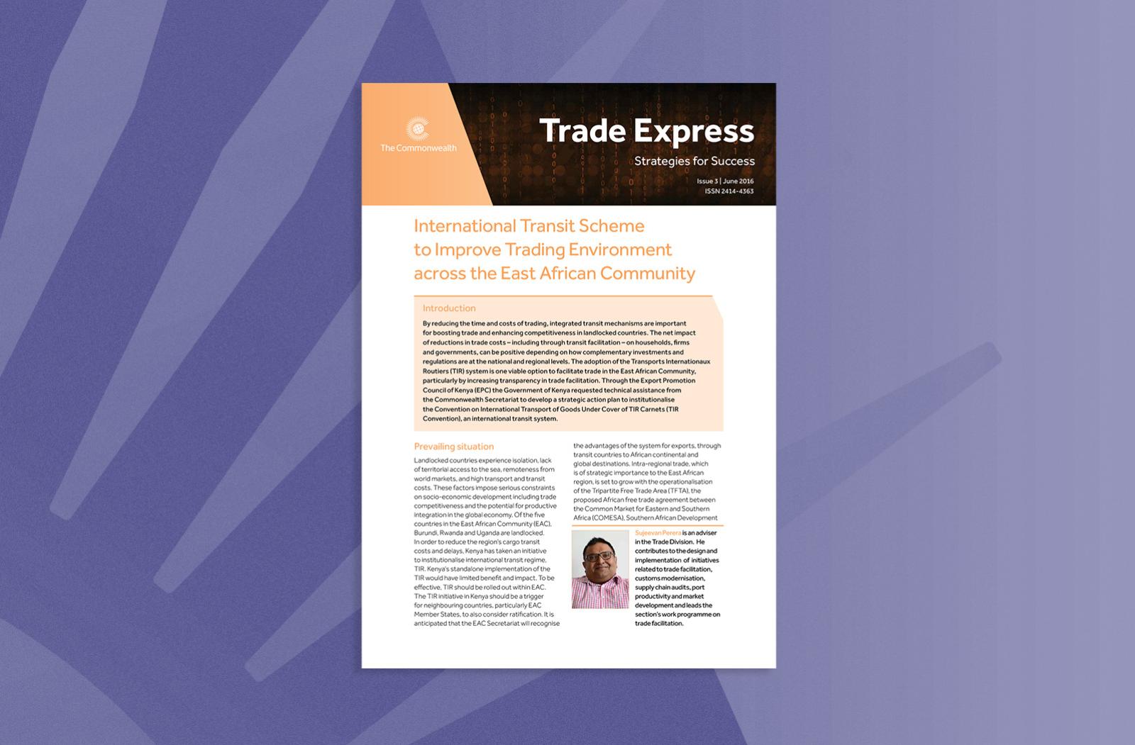 International Transit Scheme to Improve Trading Environment across the East African Community