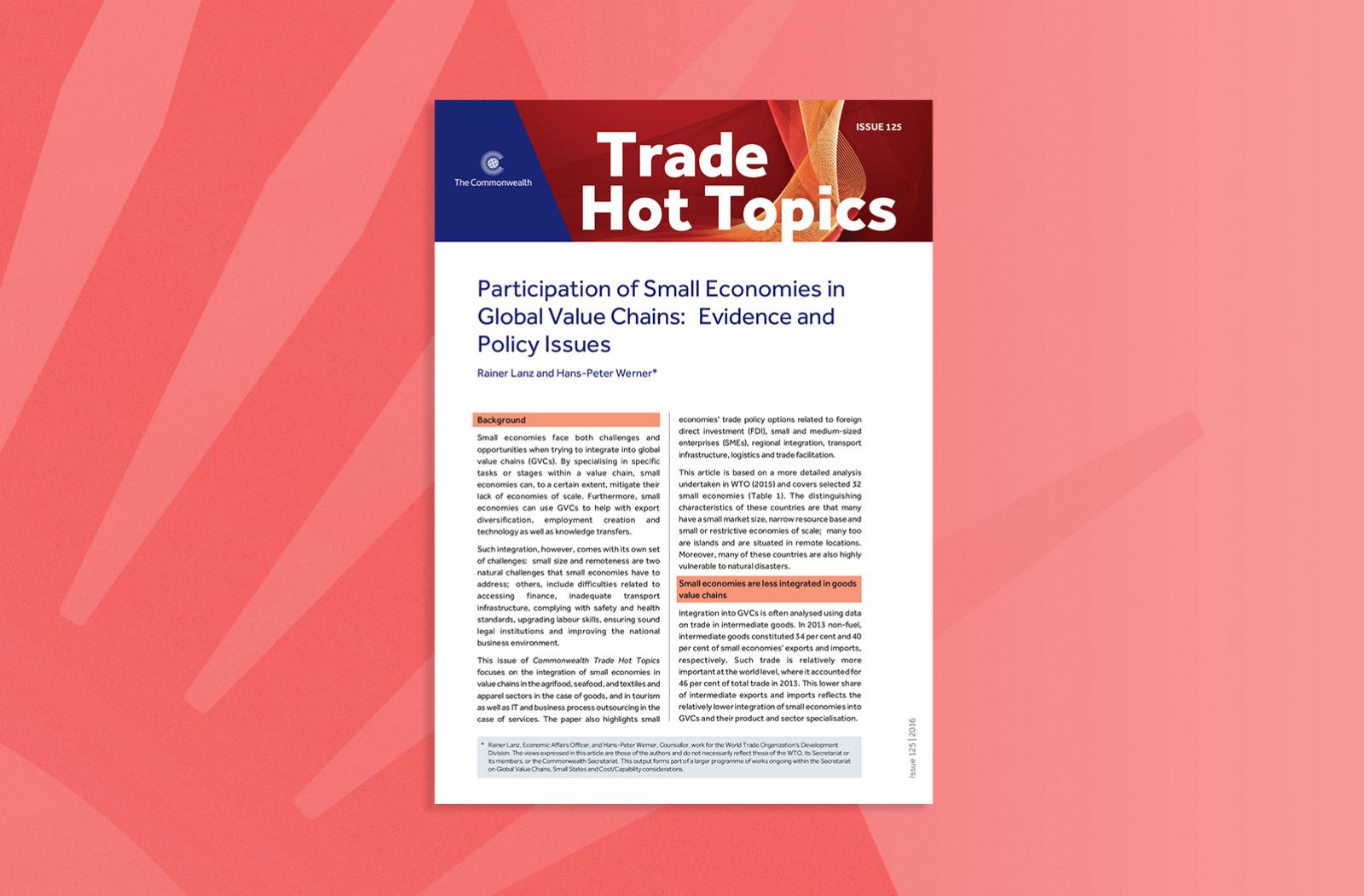 Participation of Small Economies in Global Value Chains