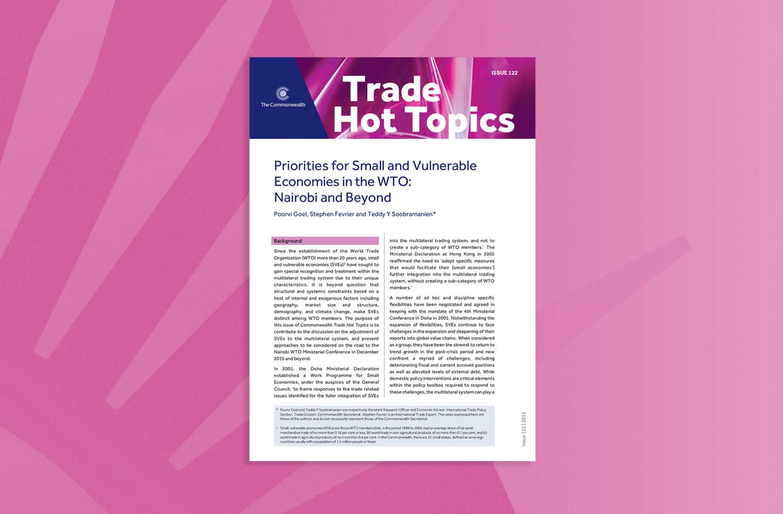Priorities for Small and Vulnerable Economies in the WTO