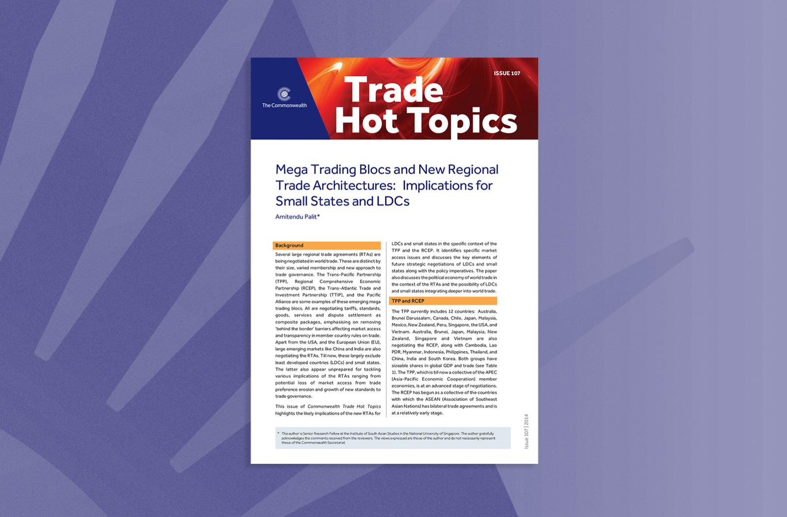 Mega Trading Blocs and New Regional Trade Architectures