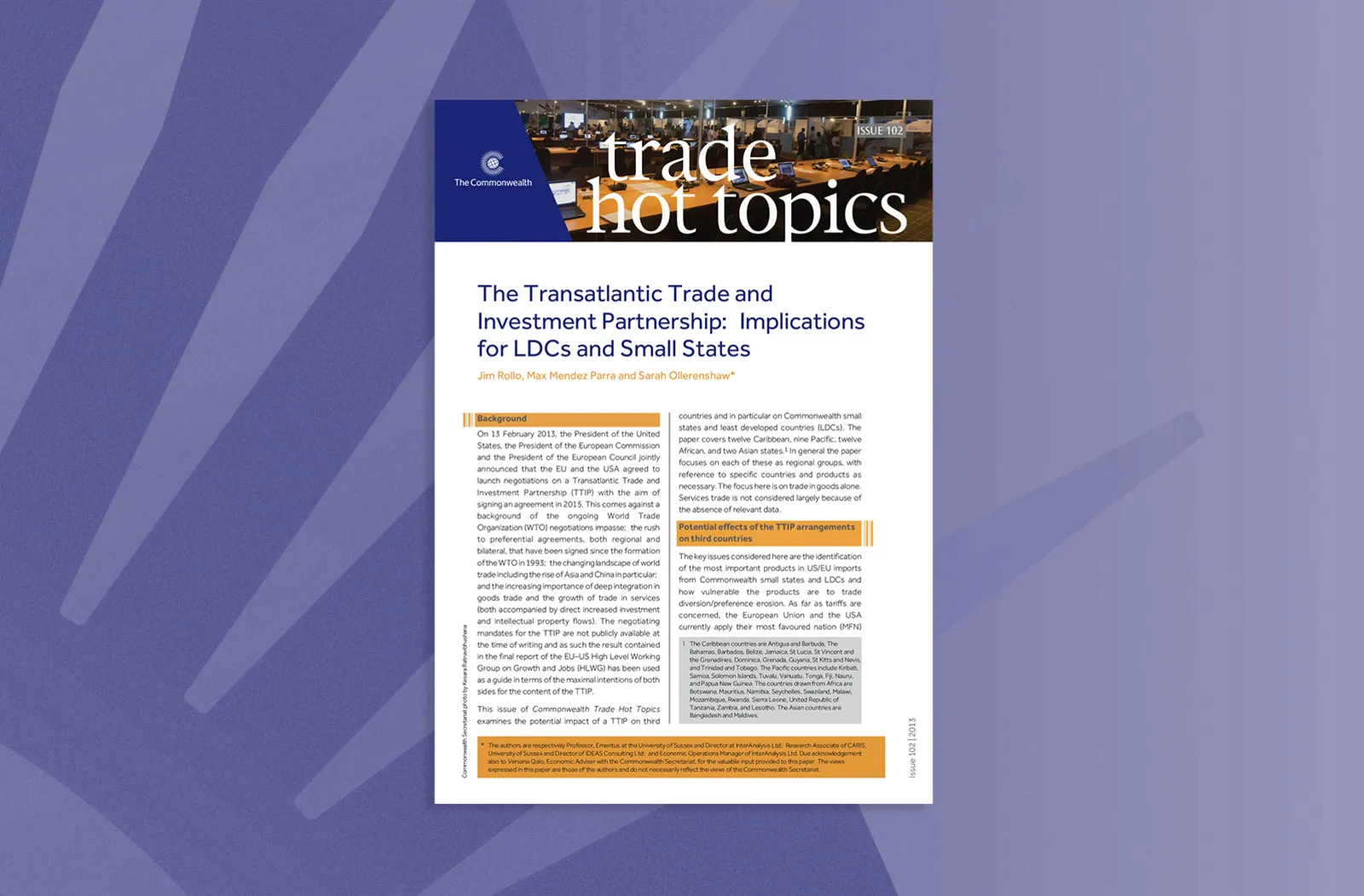 The Transatlantic Trade and Investment Partnership