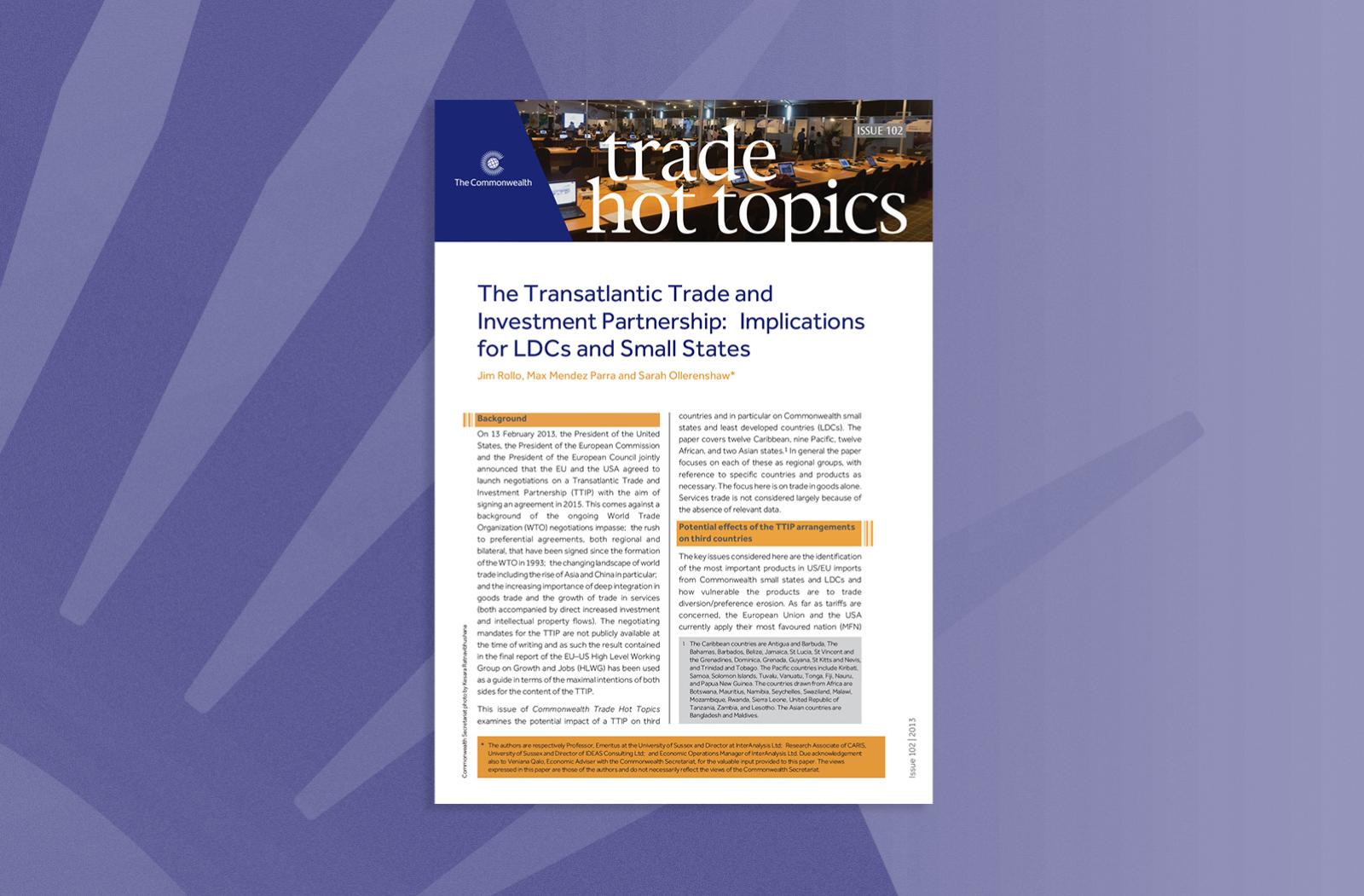 The Transatlantic Trade and Investment Partnership