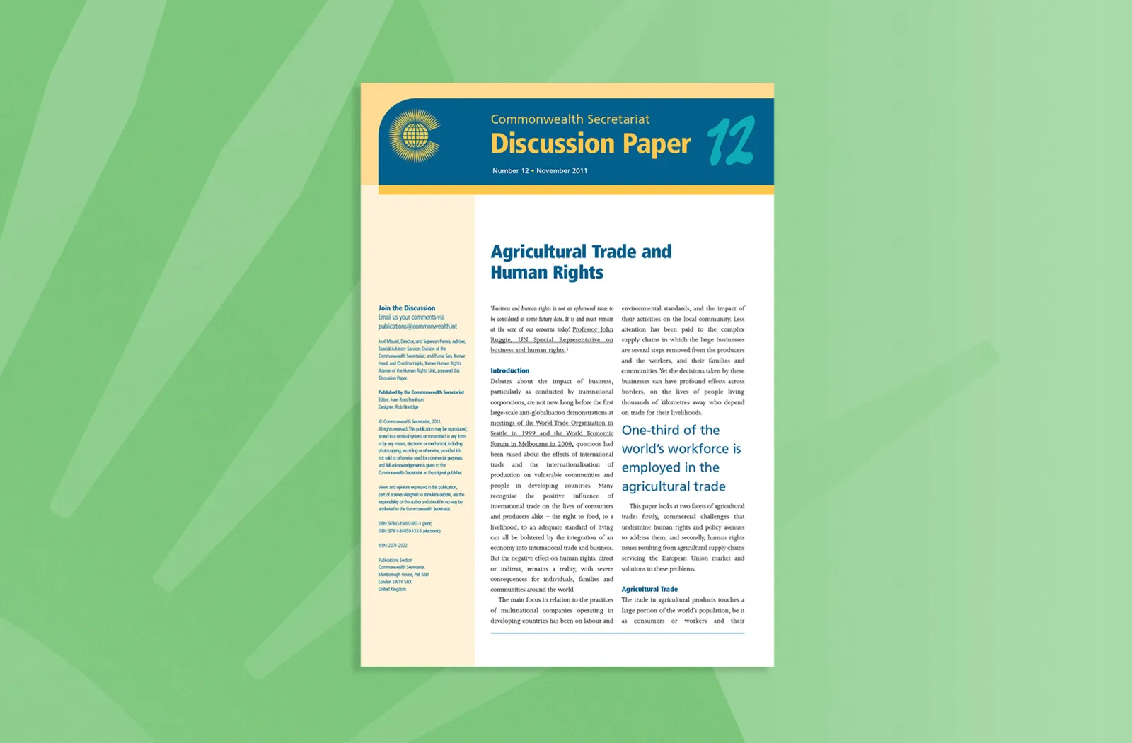 Agricultural Trade and Human Rights