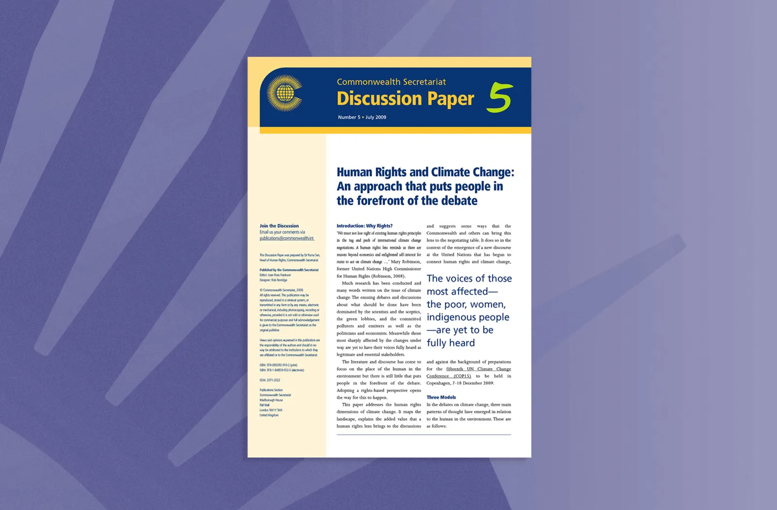 Human Rights and Climate Change