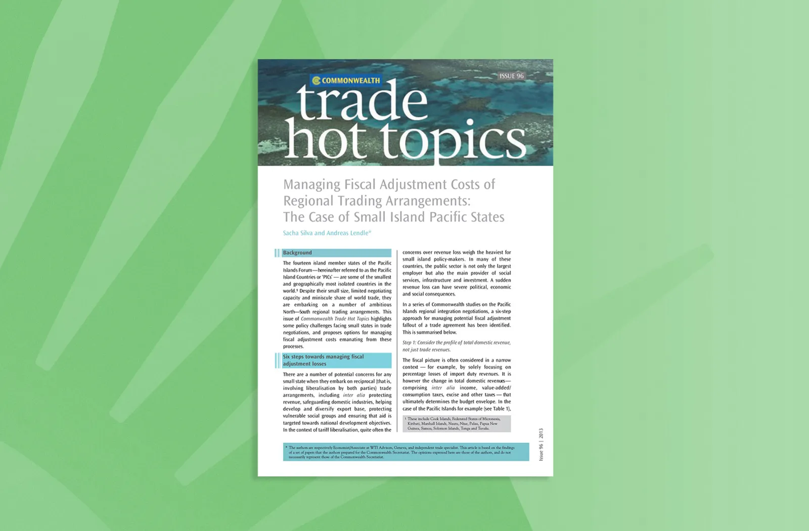 Managing Fiscal Adjustment Costs of Regional Trading Arrangements