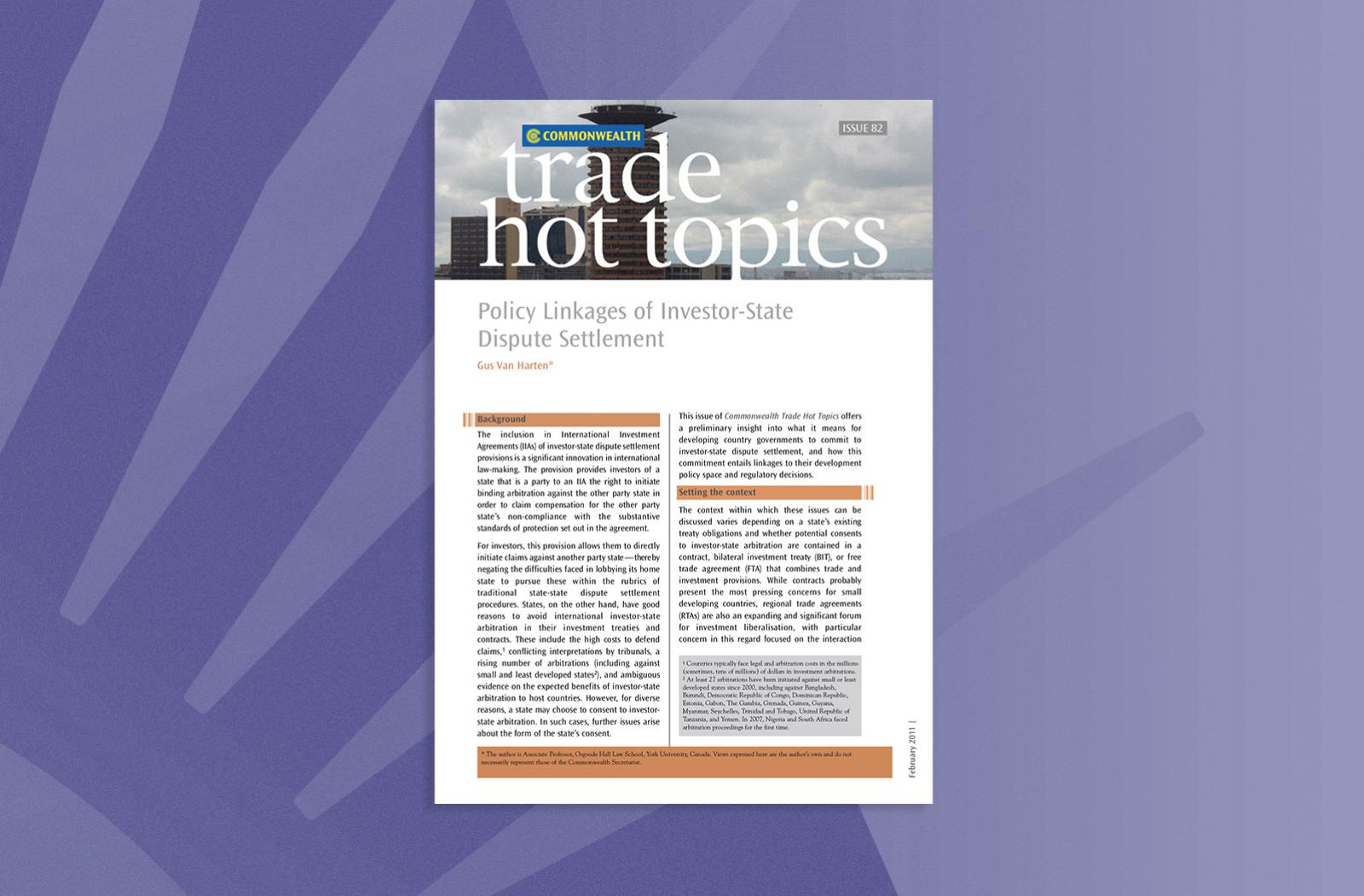 Policy Linkages of Investor-State Dispute Settlement