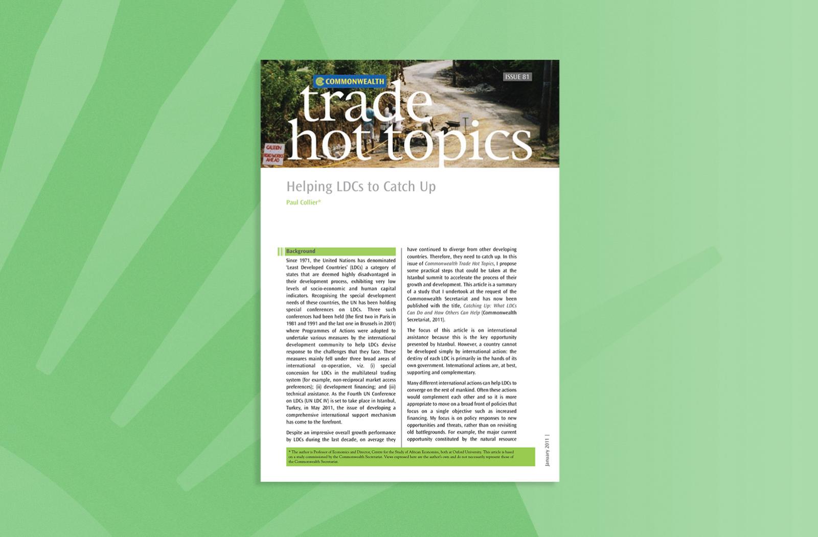 Helping LDCs to catch up