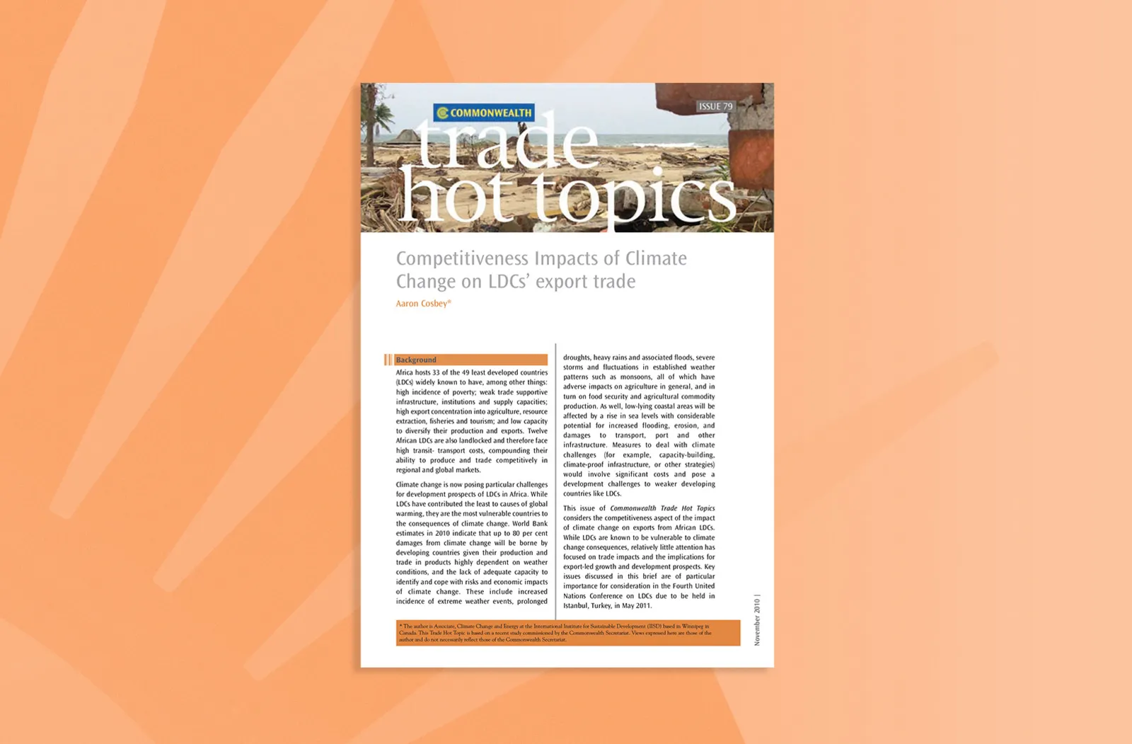 Competitiveness Impacts of Climate Change on LDCs' export trade
