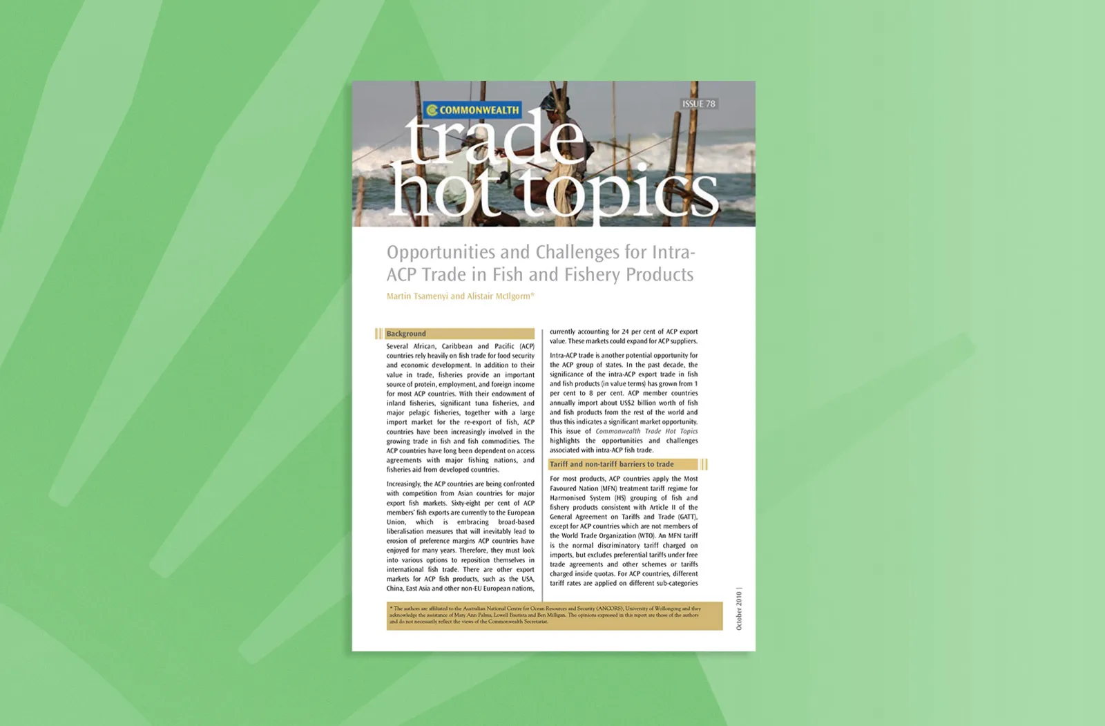 Opportunities and Challenges for Intra-ACP Trade in Fish and Fishery Products