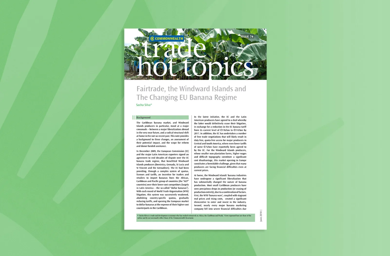Fairtrade, the Windward Islands and The Changing EU Banana Regime