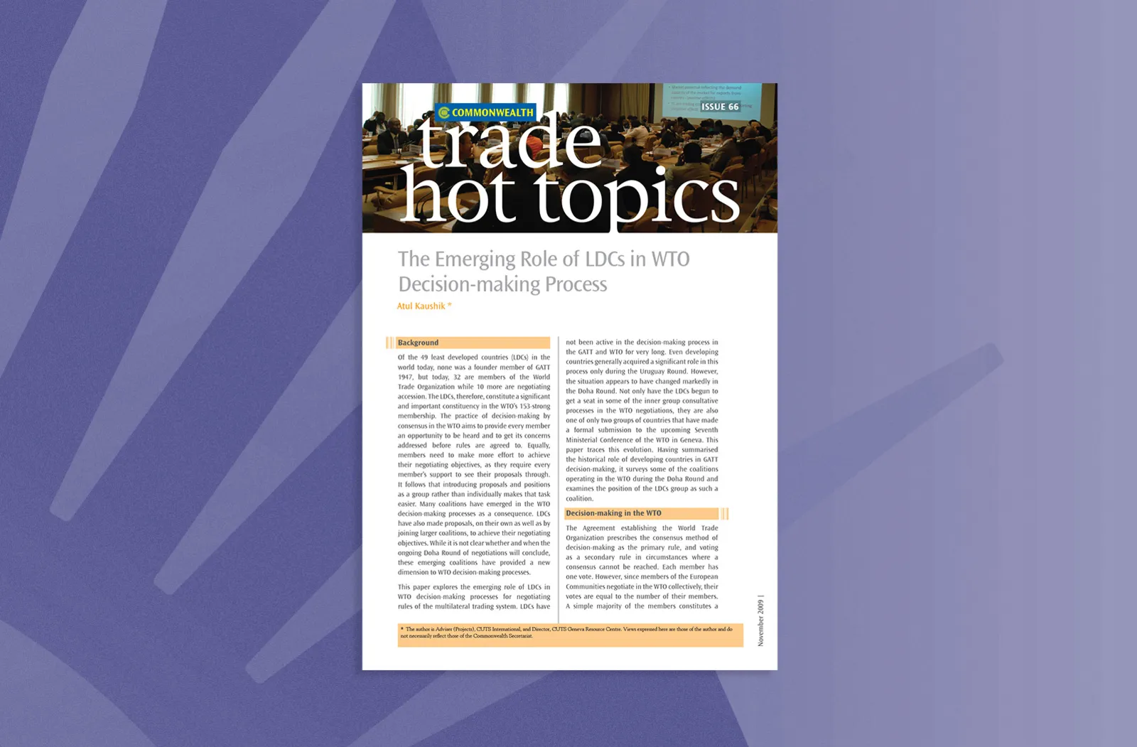The Emerging Role of LDCs in WTO Decision-making Process
