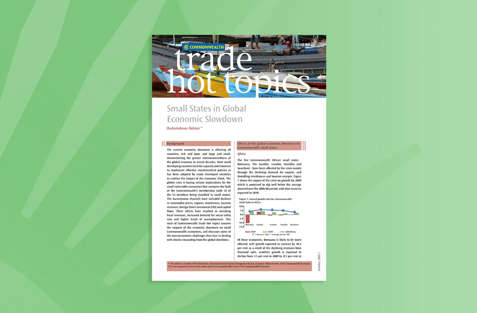 Small States in Global Economic Slowdown