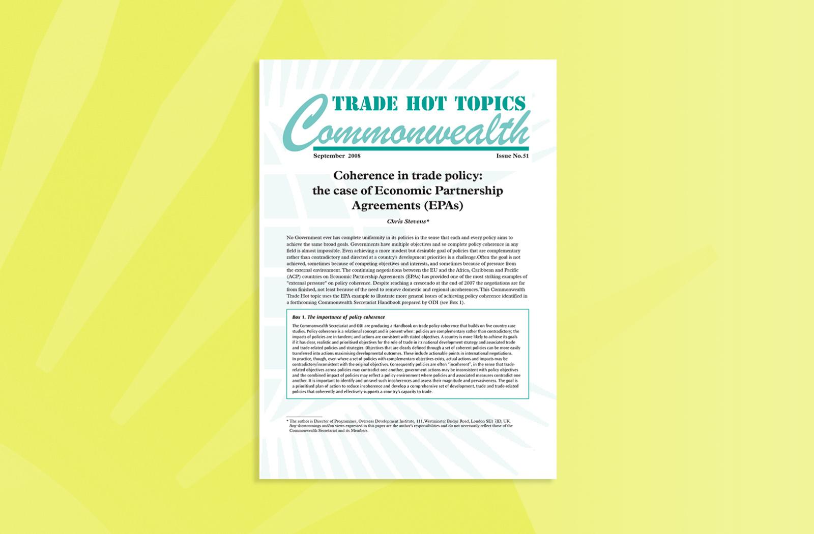 Coherence in trade policy