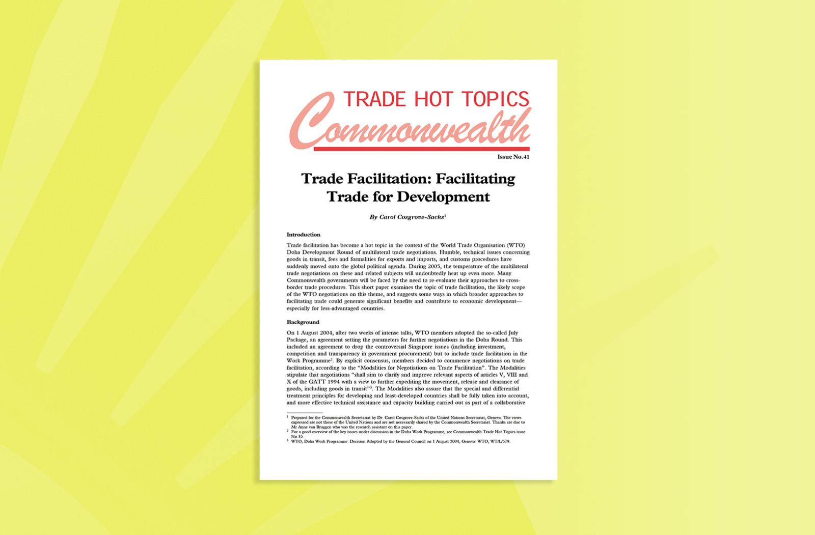 Trade Facilitation