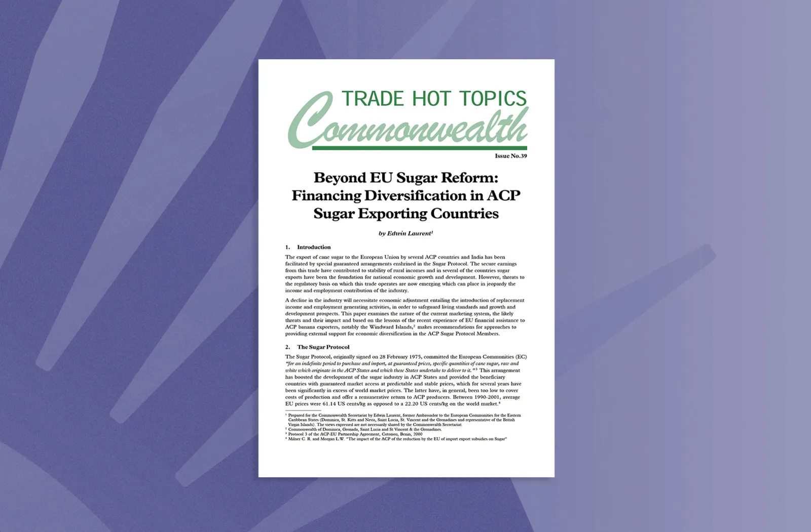 Beyond EU Sugar Reform