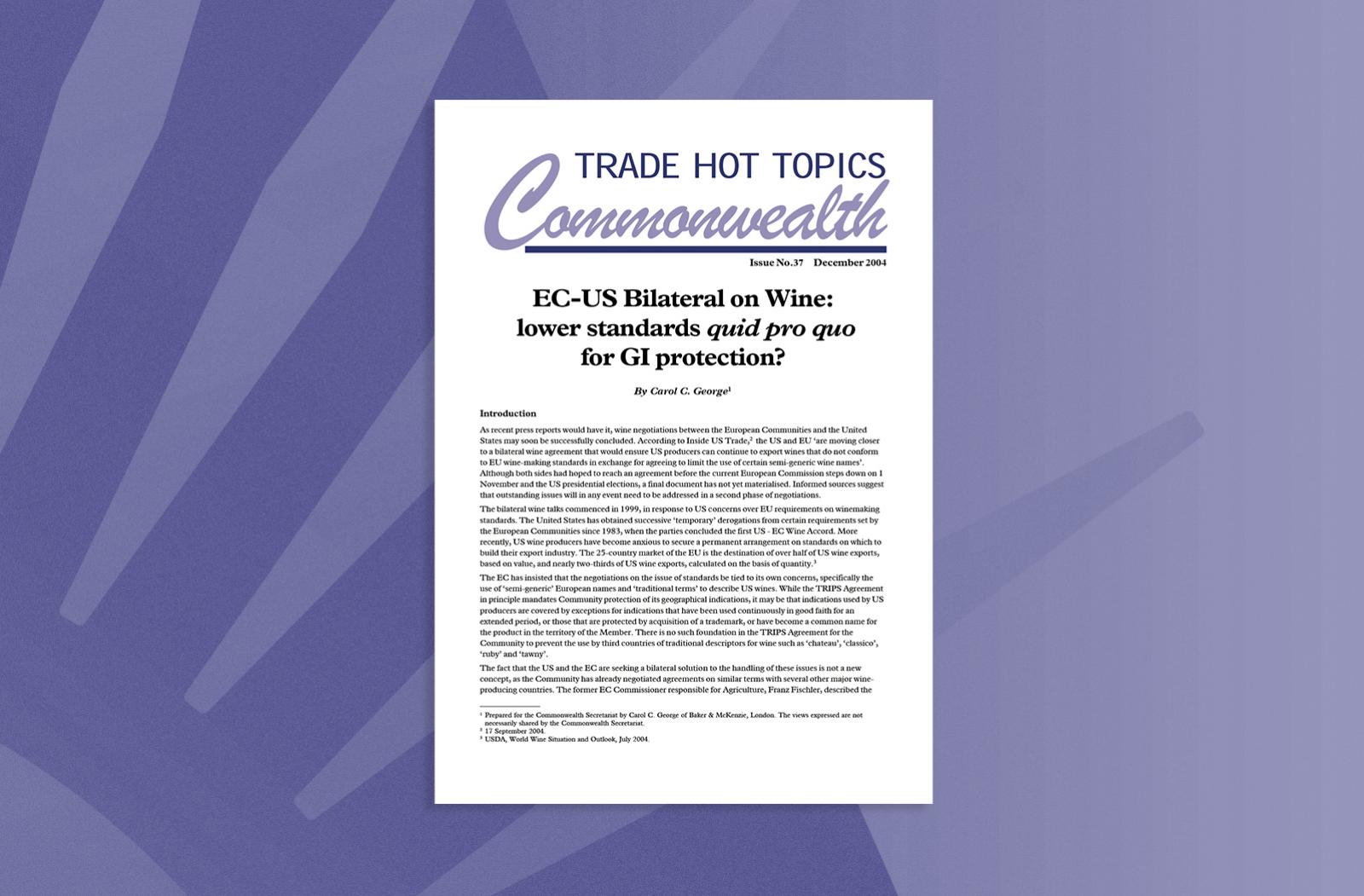 EC-US Bilateral on Wine