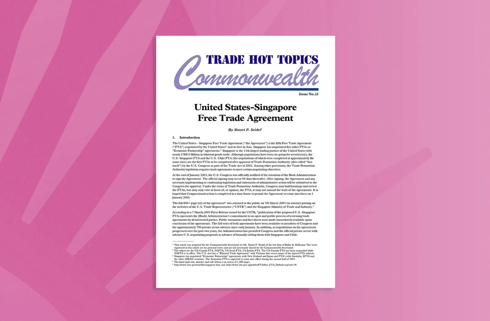 United States–Singapore Free Trade Agreement