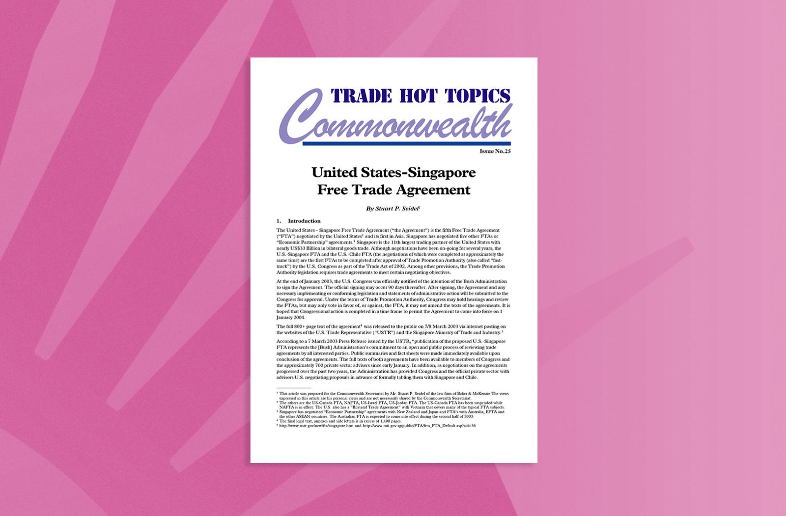 United States–Singapore Free Trade Agreement
