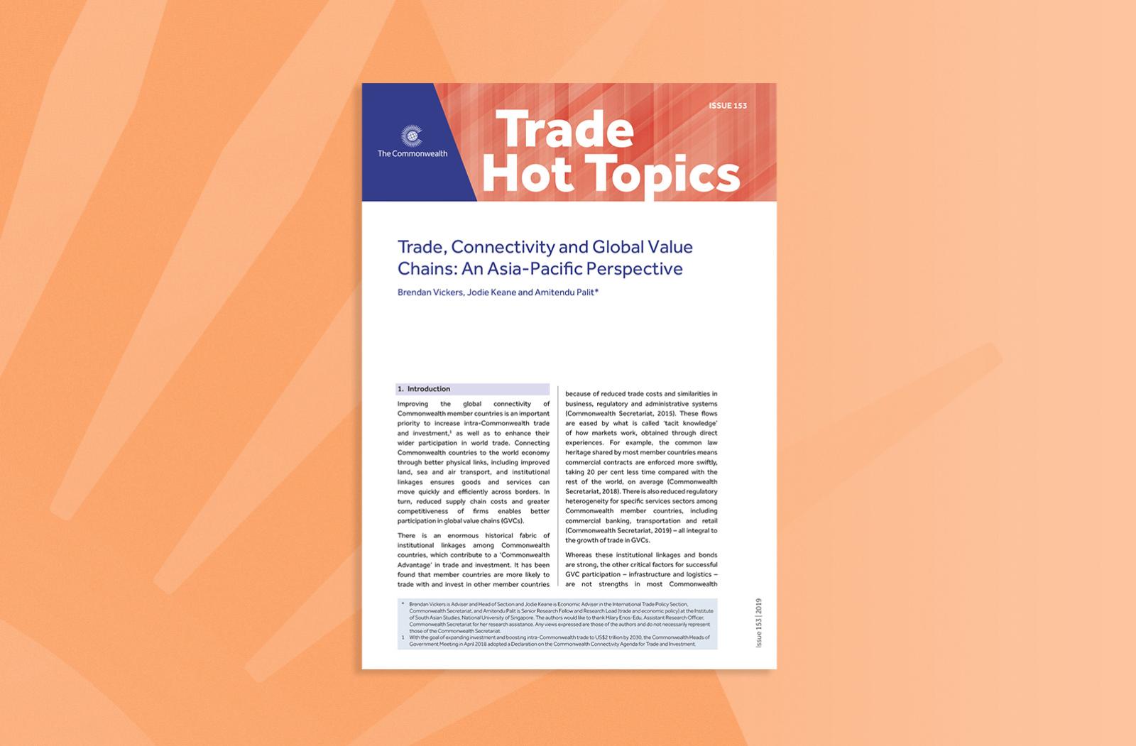 Trade, Connectivity and Global Value Chains