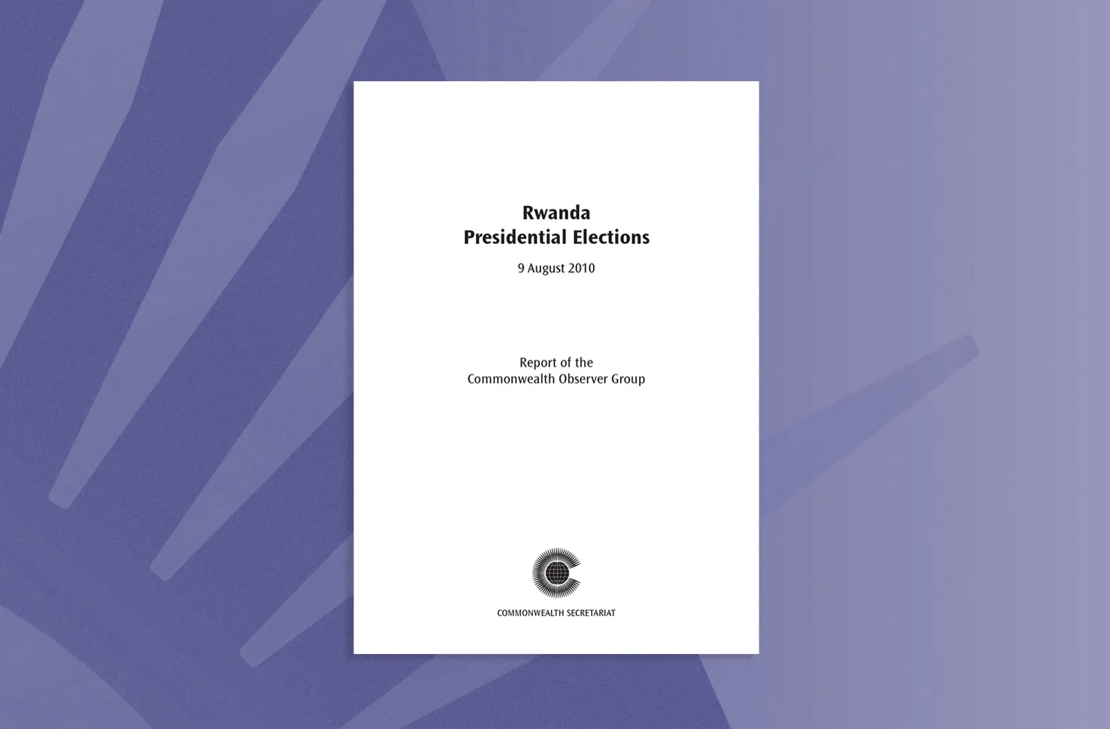Rwanda Presidential Elections, 9 August 2010