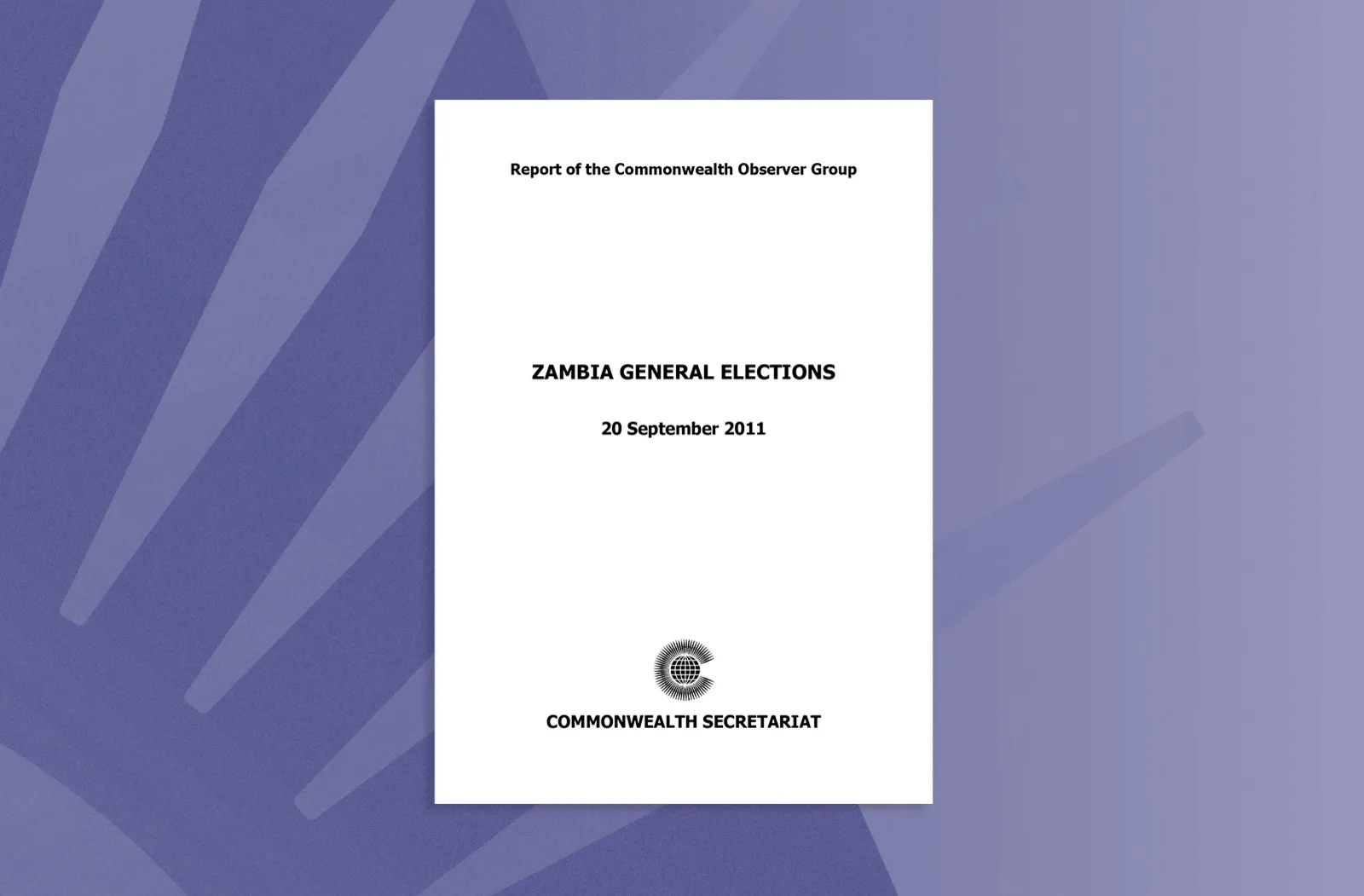 Zambia General Elections, 20 September 2011