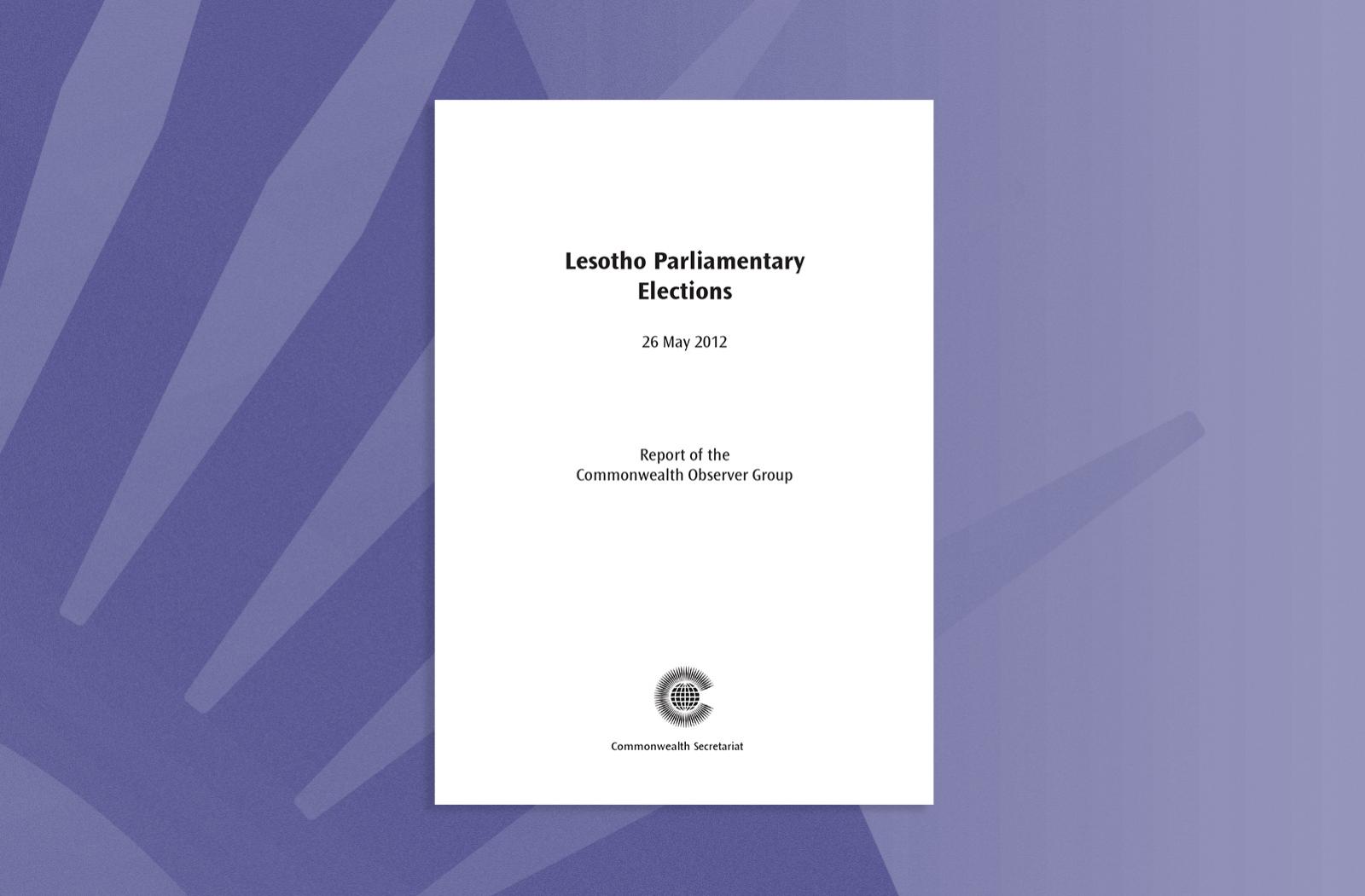Lesotho Parliamentary Elections, 26 May 2012