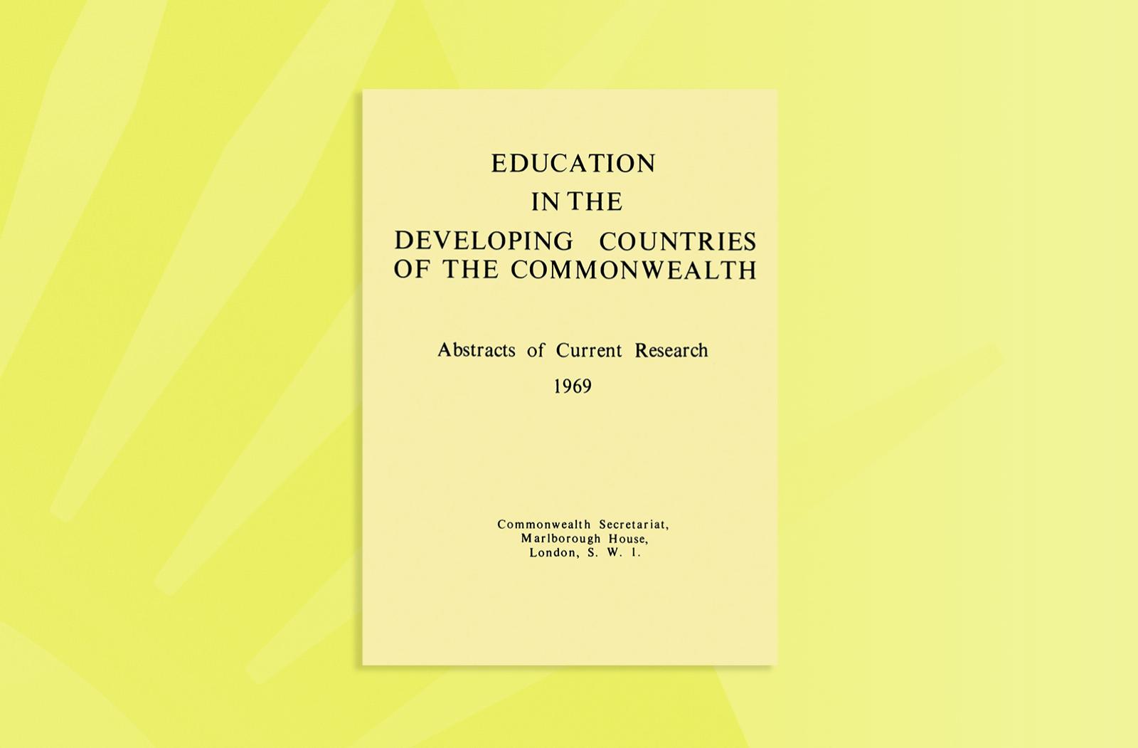 Education in the Developing Countries of the Commonwealth