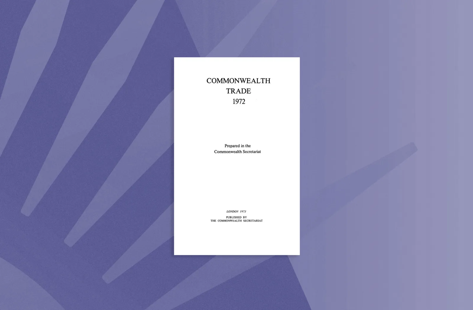 Commonwealth Trade 1972