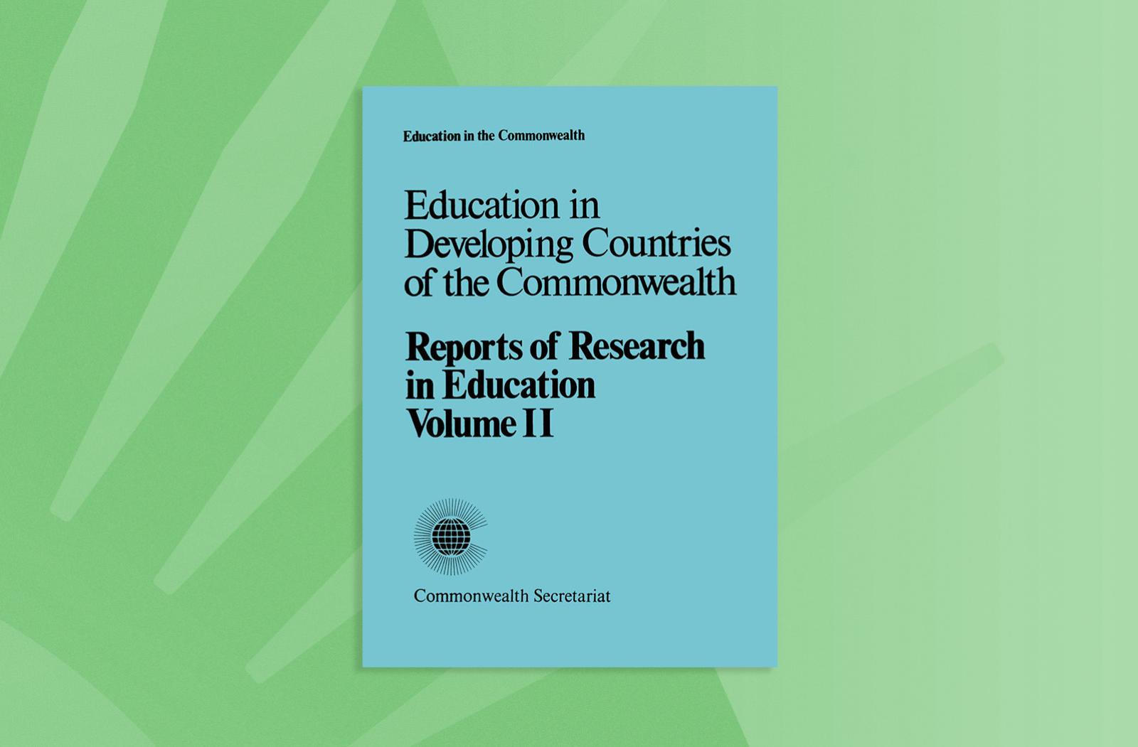 Education in the Developing Countries of the Commonwealth